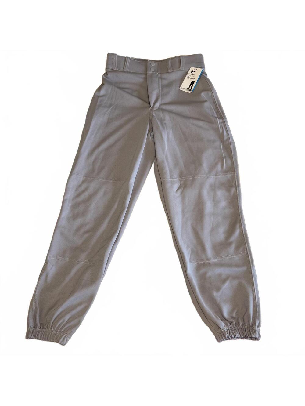 Champro NEW MVP Classic Cut Mens Small Baseball Pants Gray Summer Baseball New